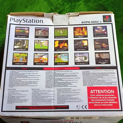 Sony PlayStation 1 Dual Shock console box, PAL edition