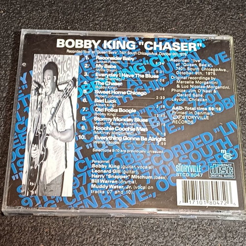 Bobby King Chaser CD album used, Chicago blues