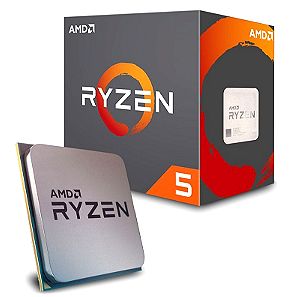 AMD Ryzen 5 2600 3.4GHz Επεξεργαστής 6 Πυρήνων για Socket AM4 σε Κουτί με Ψύκτρα