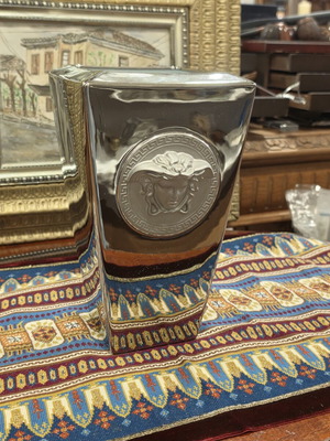 Versace x Rosenthal Medusa Platinum decorative vase