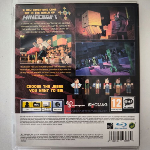 Minecraft: Story Mode A Telltale Games Series PS3 game