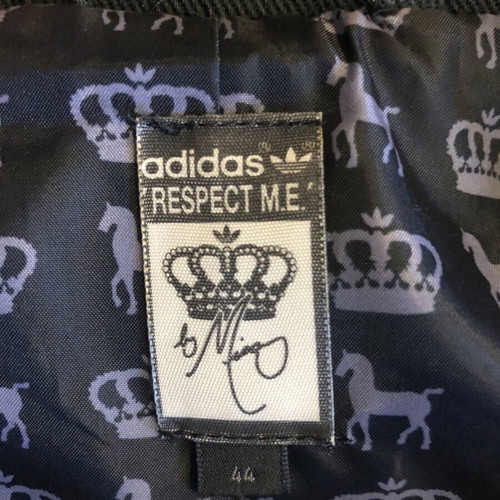 Vintage Adidas jacket Respect ME Missy Elliot like new, black silver