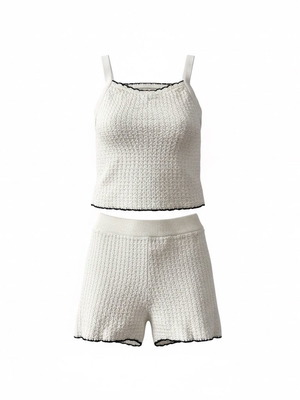Sinsay shorts and tank set white like new