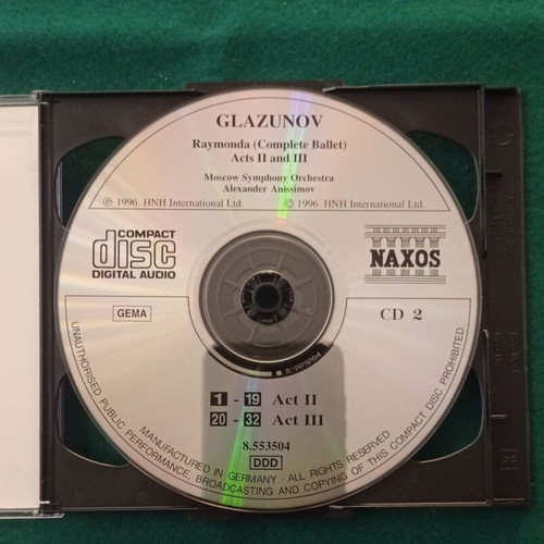Raymonda CD by Alexander Glazunov like new, classical music