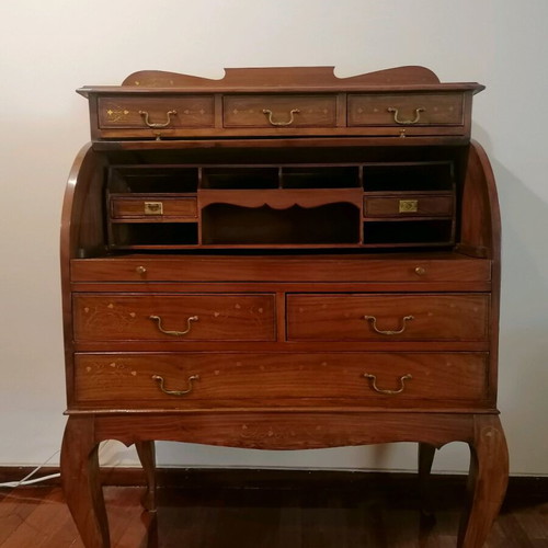 Vintage secretary desk like new solid wood