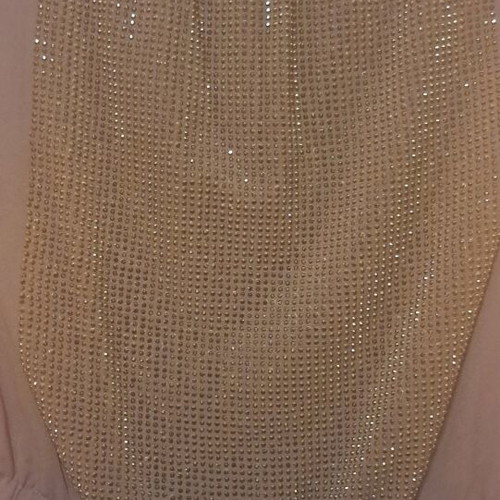 Black strapless evening jumpsuit like new with rhinestones