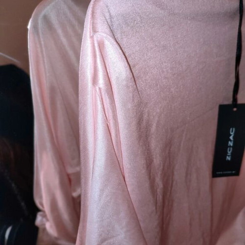 Zic Zac satin blouse baby pink, new with tags
