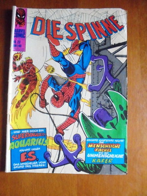 Spiderman #23 German edition comic book used, 1974