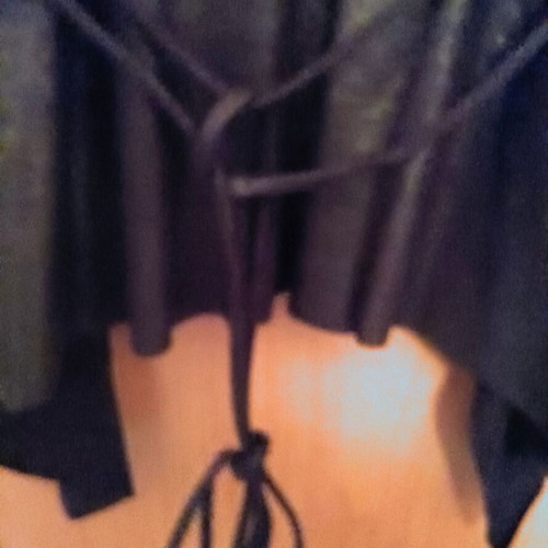 Zara women's black vest like new, short front long back