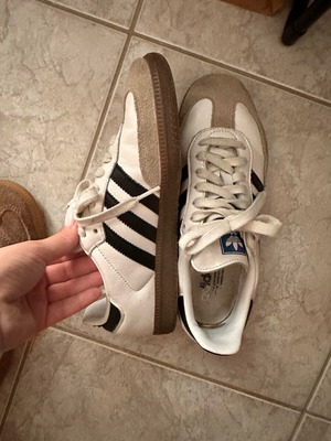 Adidas Sampa sneakers, size 38.5, black and grey