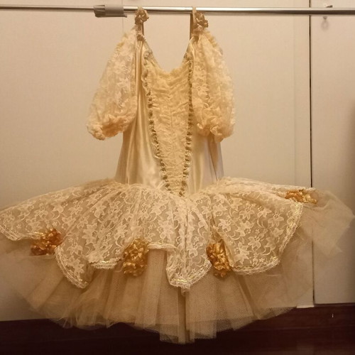 Ballet costume like new, beige/champagne for girl