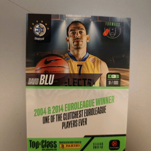 David Blu Masterclass Top Class Panini 2025-26 like new