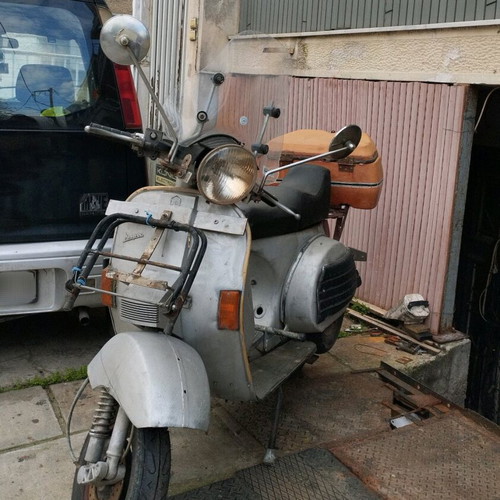 Vespa Piaggio px200 cc refurbished, silver, with disc brake and starter