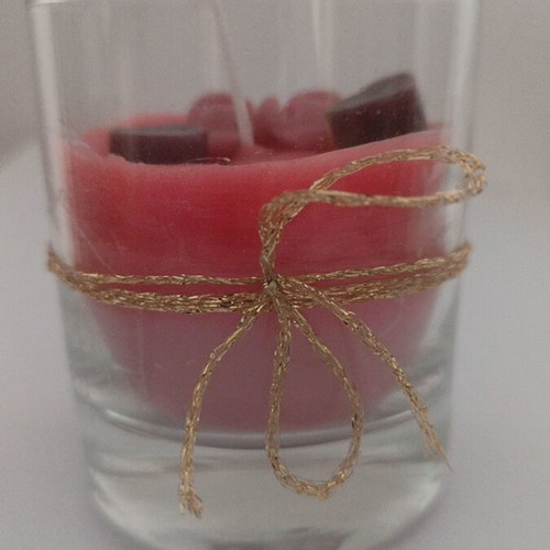 Candle in glass with blackberry scent new
