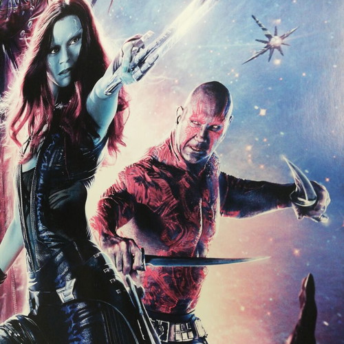 Guardians of the Galaxy poster used, size 98.5x68 cm
