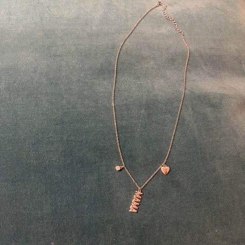 Silver pendant necklace "mama" 925 silver