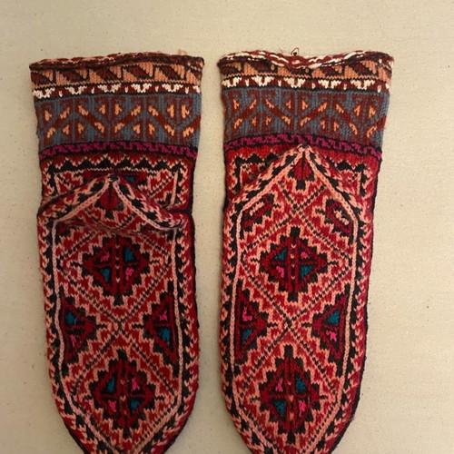 Wool slippers unused, from Iran