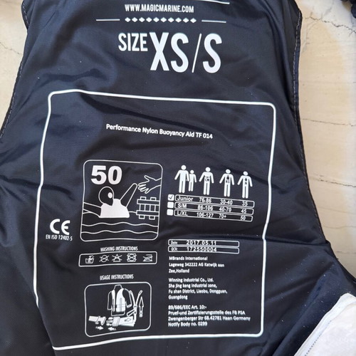 Magic Marine Sailing Life Jacket Junior XS-S like new