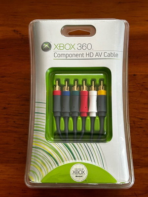 Microsoft Xbox 360 Official Component HD AV Cable new