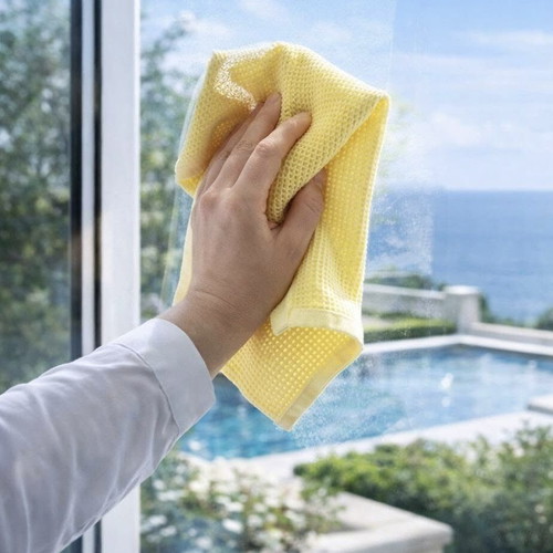 Tupperware glass cleaning cloth set new