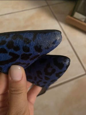 Jeffrey Campbell high heels used, size 38, black and blue