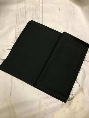 Double-sided wool fabric new, dark gray