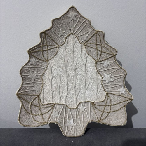 Decorative platter shaped like a tree like new