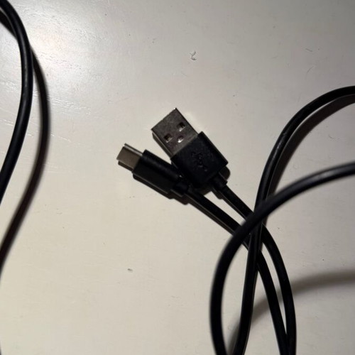 Long USB to USB Type-C Charging Cable Black
