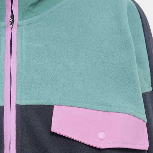 Quiksilver Woman Fleece Jacket XL new, multicolor with pockets