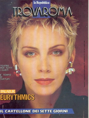 La Repubblica Trovaroma Magazine No 257 Eurythmics 1986 used