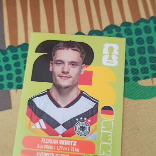 Florian Wirtz Panini World Cup 2026 sticker