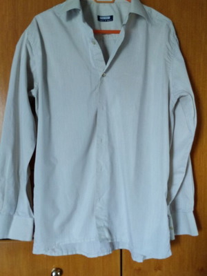 Men's long-sleeve beige shirt L