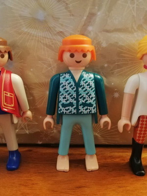Playmobile vintage package of old figures like new