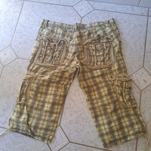 Men's Bermuda shorts like new, beige, size XL