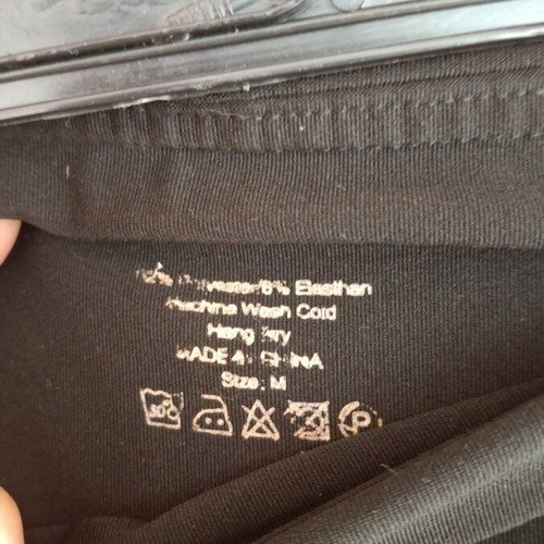 Sports leggings medium black with transparent design, like new