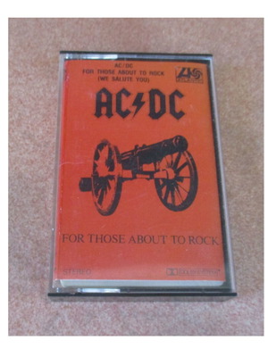AC/DC For Those About to Rock (We Salute You) κασέτα, Near Mint