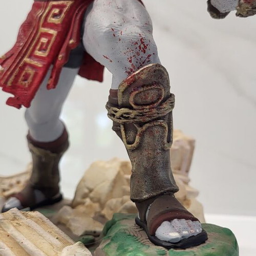 Kratos 3D figure like new, handmade collectible from God of War