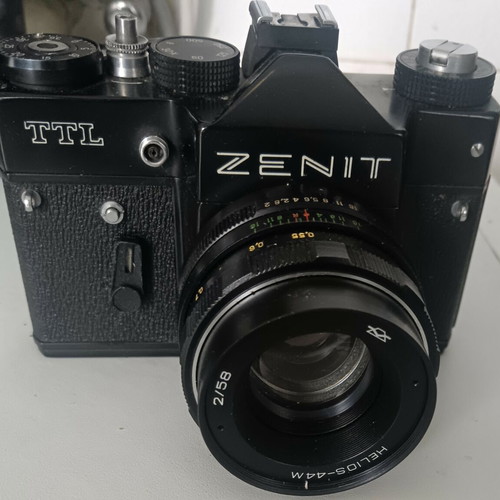 Zenit TTL camera like new, retro model with Helios 44 lens
