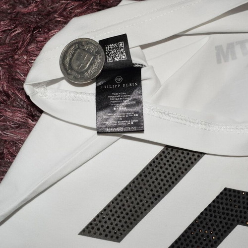 Philipp Plein T-shirt women size XL like new, white and black