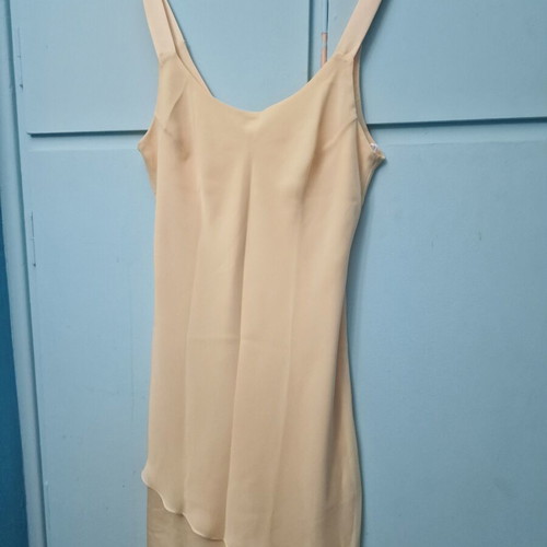 Sleeveless short dress with straps, vanilla color