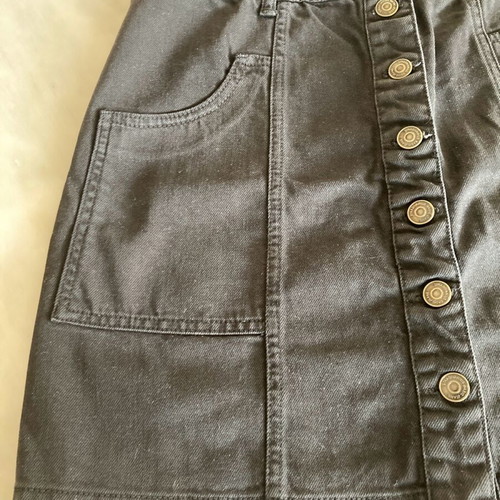 Stradivarius black short denim skirt like new, size XL