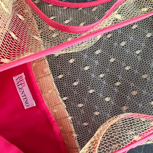 Red Valentino Dress Size S Like New with Pink Details