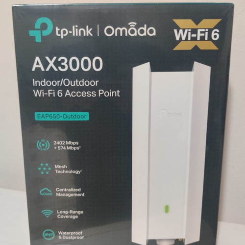 Tp-Link EAP650-Outdoor WiFi 6 AX3000 Access Point new