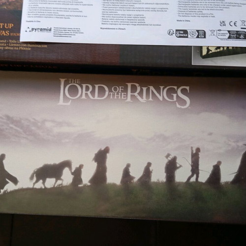 The Lord of the Rings light-up decorative wall canvas Pyramid new