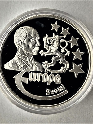 Silver coin Europe 1997 Suomi-Finland used 999 proof