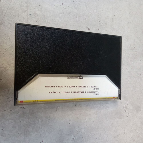 Stamatis Spanoudakis Vasilis Saleas Edw Kati Symvainei cassette tape used, 1980 audio tape