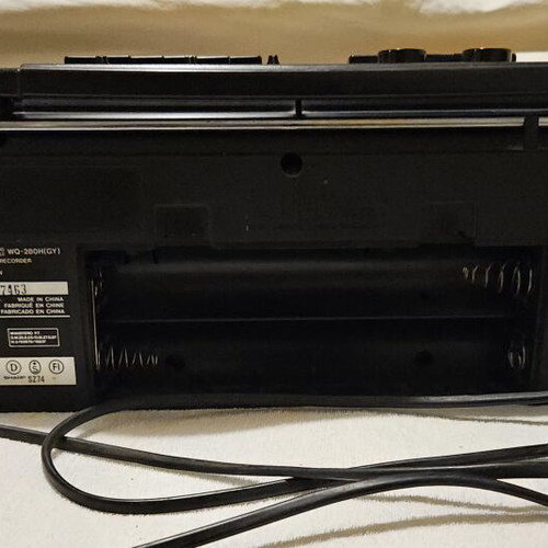 Sharp portable radio cassette player with two cassettes 1988 like new