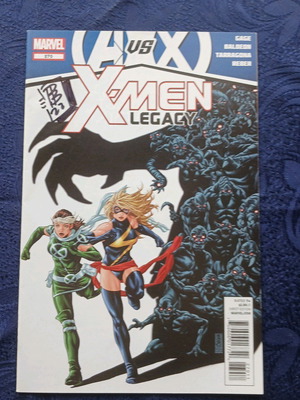 X-men Legacy #270 like new with David Baldeon signature