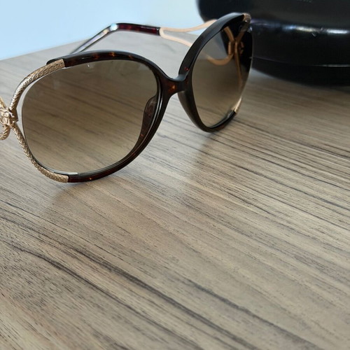 Roberto Cavalli sunglasses used, gold and brown