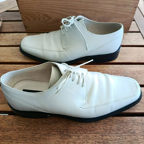 Raymont leather shoes like new, size 40, off-white